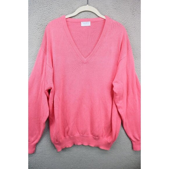 Brooks Brothers Pink V Neck Sweater-Size 44 - Picture 1 of 9